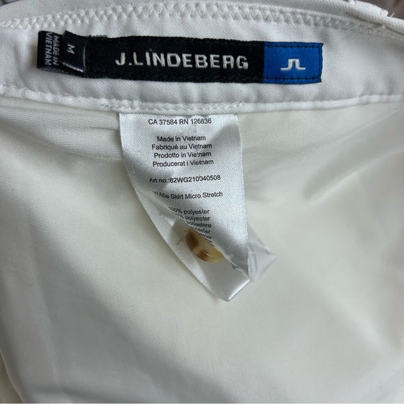 J. Lindberg White Golf Skirt Preppy Sporty Medium - Picture 5 of 6